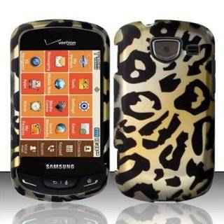 Cheetah Design Hard Faceplate Cover Phone Case for Samsung Brightside 