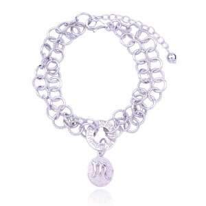    Sterling Silver Scorpio Zodiac Sign Charm Bracelet, 7.25 Jewelry