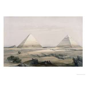  Pyramids of Giza Giclee Poster Print by David Roberts 