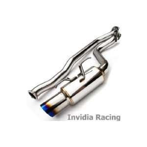  Invidia Titanium Tip Racing Cat Back Exhaust Single Exit 
