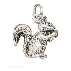  Sterling Silver Squirrel Charm Arts, Crafts & Sewing