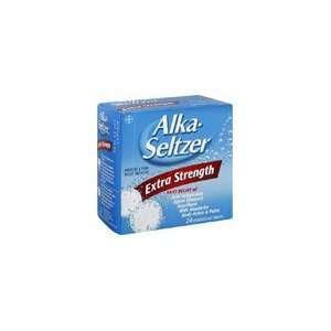 Alka Seltzer Effervescent Tablets Extra Strength, 24 tablets (Pack of 