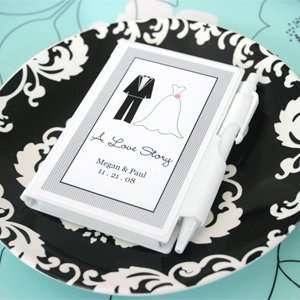  A Love Story Personalized Theme Notebook Wedding Favors 