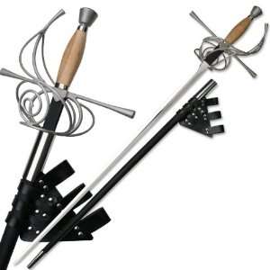  Rapier with Leather Frog Featuring Wooden Handle 