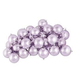 12ct Shiny Lavender Purple Shatterproof Christmas Ball Ornaments 4 