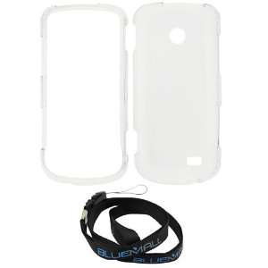   Hard Crystal Case + Neck Strap Lanyard for Tracfone Samsung SGH T528G