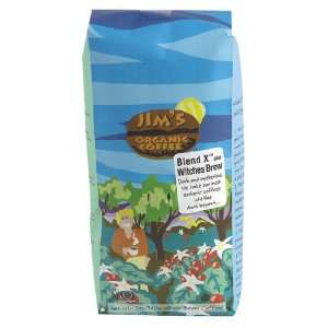 Jims Organic Coffee Blend X, Witches Brew 12 OZ (Pack of 6)  