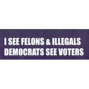   I SEE FELONS & ILLEGALS, DEMOCRATS SEE VOTERS  This is a 