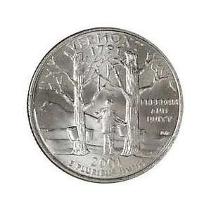  2001 P&D Uncirculated Vermont Quarters 