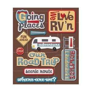   Sticker Medley RV Roadtrip; 6 Items/Order Arts, Crafts & Sewing