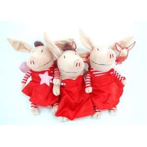   Olivia 7.5 Inch Plush Set  Play Time, Fairy, Red Dress Toys & Games