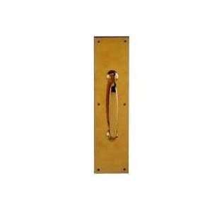  Pull Plate, 3 x 12 Polished Brass