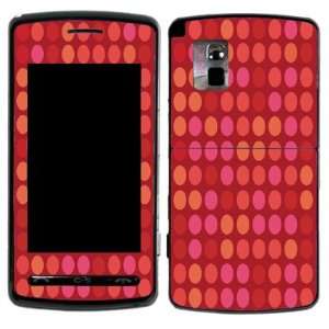  Red Polka Dots Design Decal Protective Skin Sticker for LG 