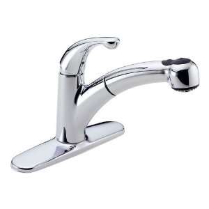  Delta Palo Single Handle Pull Out Kitchen Faucet, 467 DST 