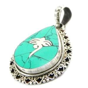 Pendant silver Hatari turquoise. Jewelry