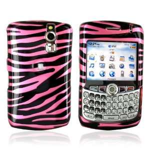  For Blackberry Curve 8330 Hard Case Pink Black Zebra 