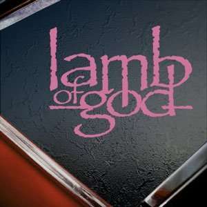  Lamb Of God Prog Rock Band Logo Pink Decal Car Pink 