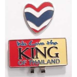  Ball Market Hat Clip We Love the KING OF THAILAND 
