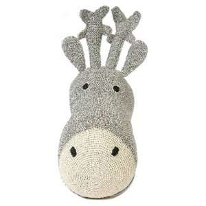  Anne Claire Petit Crocheted Reindeer Head   Silver