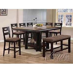   Acme Furniture Counter Height Table 8 piece 14310 set