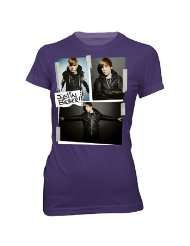 Justin Bieber   Cut And Paste Jacket Youth T Shirt In Purple