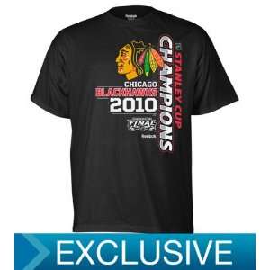   2010 NHL Stanley Cup Champions Side Swipe T Shirt
