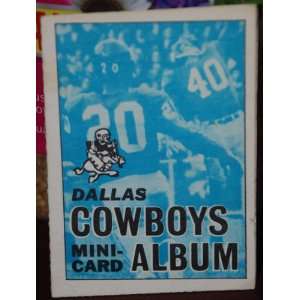   Dallas Cowboys Football Album No Stamps Attached 