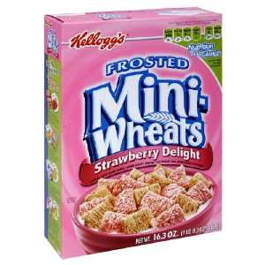 Kelloggs Frosted Mini Wheats Strawberry Delight Cereal, 16.3 oz (Pack 
