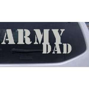 Silver 44in X 15.4in    Army Dad Military Car Window Wall Laptop Decal 