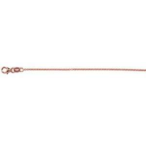  TM Pink Gold Necklace. 18KT Pink Cable 1.5 mm in Width and 16 inches 