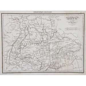    Rousseau Map of German Campaign of 1800 (1853)