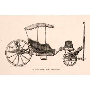   Carriage 18th Century Transportation   Original Engraving Home