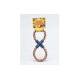  Figure 8 Multi colored Rope Dog Toy 