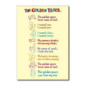  Funny Happy Birthday Card Golden Years Humor Greeting Ron 