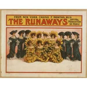  Poster The runaways from New York Casino, 7 months run 