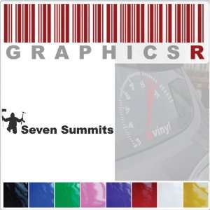  Sticker Decal Graphic   Seven Summits Mountaineering Guide 