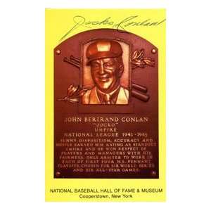  Jacko Conlan Autographed Hall of Fame Plaque Sports 
