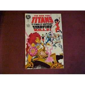 DC Comics The New Teen Titans Issue # 36 It Finally Happens   Starfire 