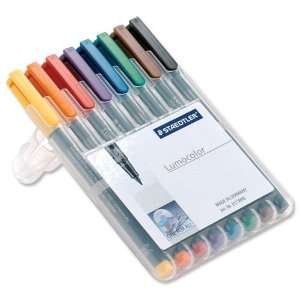  Lumocolor Watersoluble Marker Medium Set 8 Office 