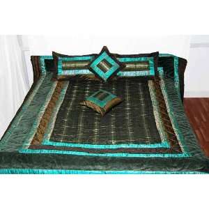  Home Decor Patch Work Comforter Throw Blanket Vintage Silk 