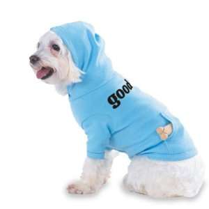 good Hooded (Hoody) T Shirt with pocket for your Dog or Cat MEDIUM Lt 