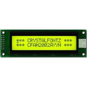  Crystalfontz CFAH2002A YYH JTV 20x2 character LCD display 