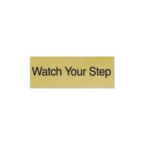  WATCH YOUR STEP Color Black/Yellow   3 x 8
