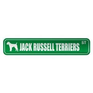   JACK RUSSELL TERRIERS ST  STREET SIGN DOG