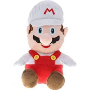   Super Mario Bros. Fire Mario   White   Backpack Plush Toys & Games