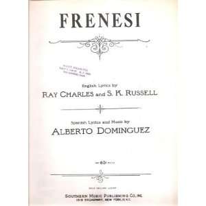  Sheet Music Frenesi Alberto Dominguez 202 
