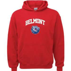  Belmont Bruins Red Youth Arch Logo Hooded Sweatshirt 