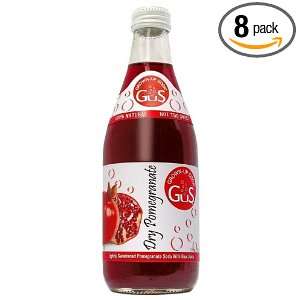Gus Grown Up Soda   Dry Pomegranate, 12 Ounce (Pack of 8)  