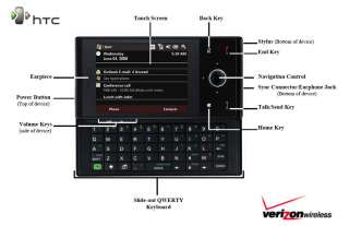  HTC Touch Pro XV6850 Phone, Black (Verizon Wireless) Cell 