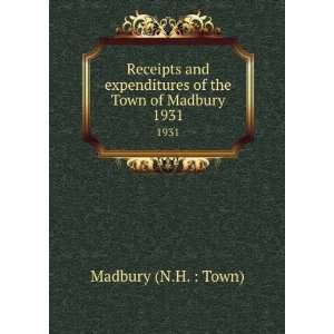  Receipts and expenditures of the Town of Madbury. 1931 